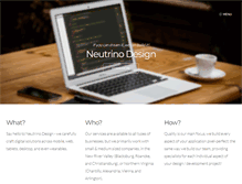 Tablet Screenshot of neutrinodesign.com